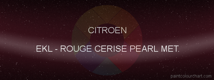 Citroen paint EKL Rouge Cerise Pearl Met.