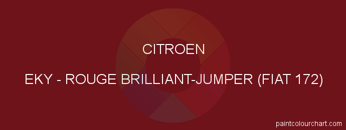 Citroen paint EKY Rouge Brilliant-jumper (fiat 172)
