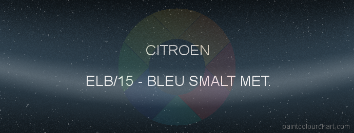 Citroen paint ELB/15 Bleu Smalt Met.