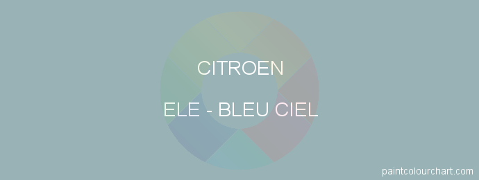 Citroen paint ELE Bleu Ciel