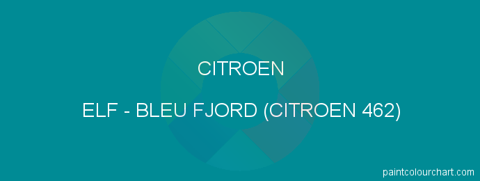 Citroen paint ELF Bleu Fjord (citroen 462)