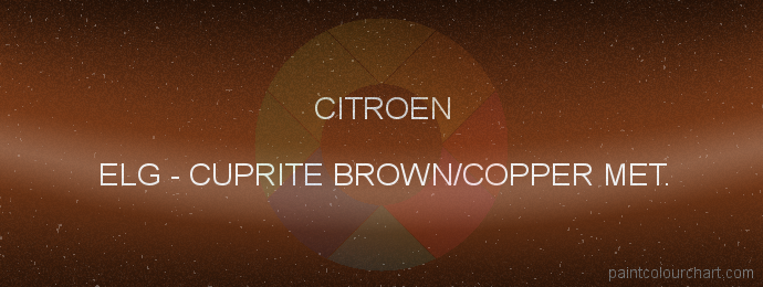 Citroen paint ELG Cuprite Brown/copper Met.