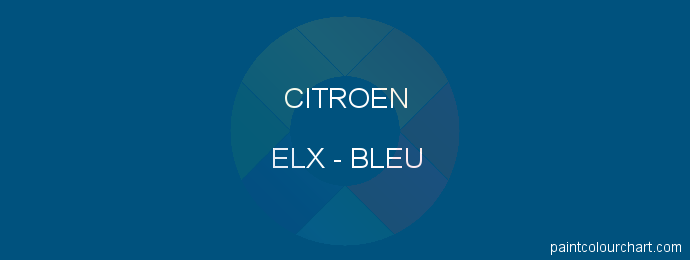 Citroen paint ELX Bleu