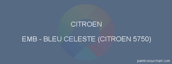 Citroen paint EMB Bleu Celeste (citroen 5750)