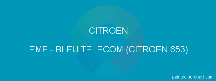 Citroen paint EMF Bleu Telecom (citroen 653)