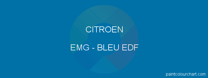 Citroen paint EMG Bleu Edf