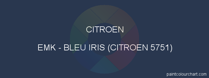 Citroen paint EMK Bleu Iris (citroen 5751)