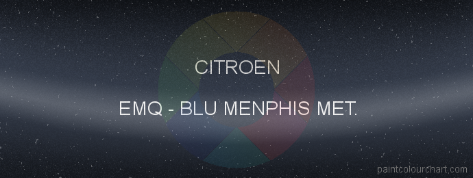 Citroen paint EMQ Blu Menphis Met.