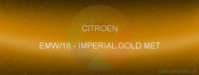 Citroen paint EMW/18 Imperial Gold Met.