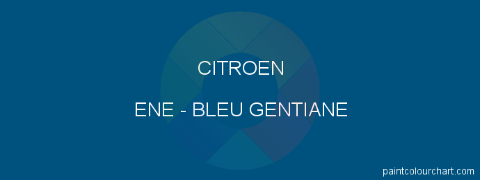 Citroen paint ENE Bleu Gentiane