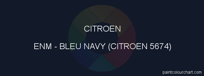 Citroen paint ENM Bleu Navy (citroen 5674)