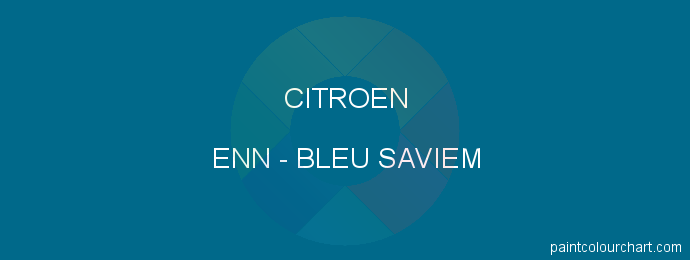 Citroen paint ENN Bleu Saviem