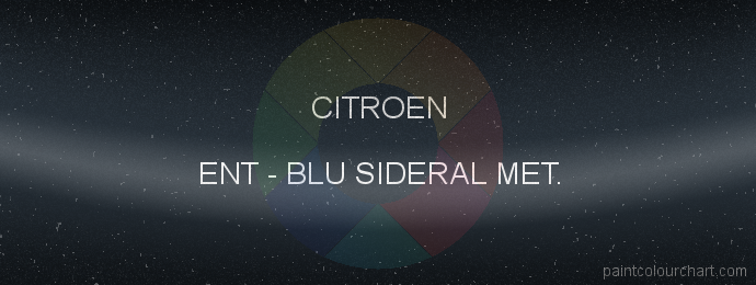 Citroen paint ENT Blu Sideral Met.