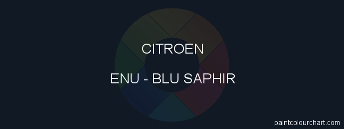 Citroen paint ENU Blu Saphir