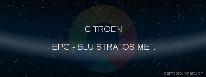 Citroen paint EPG Blu Stratos Met.
