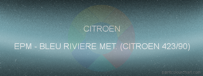 Citroen paint EPM Bleu Riviere Met. (citroen 423/90)