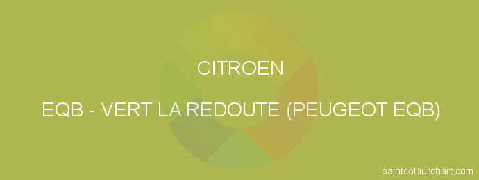 Citroen paint EQB Vert La Redoute (peugeot Eqb)