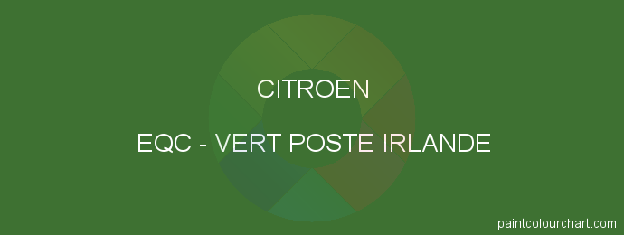 Citroen paint EQC Vert Poste Irlande