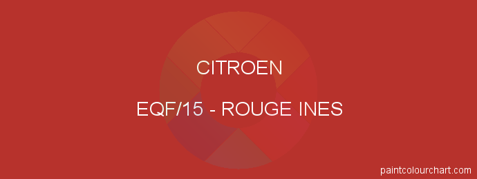 Citroen paint EQF/15 Rouge Ines