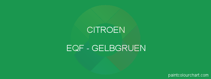 Citroen paint EQF Gelbgruen