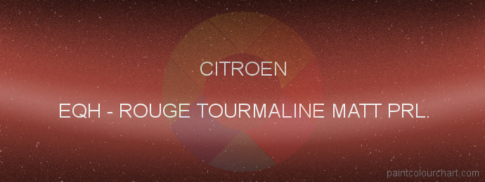 Citroen paint EQH Rouge Tourmaline Matt Prl.