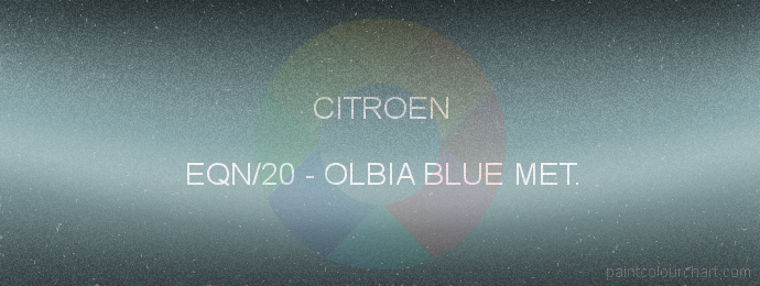 Citroen paint EQN/20 Olbia Blue Met.