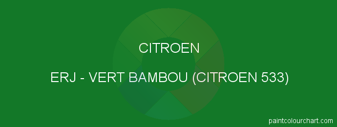 Citroen paint ERJ Vert Bambou (citroen 533)