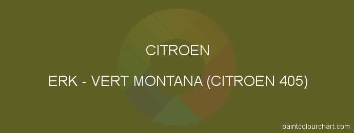 Citroen paint ERK Vert Montana (citroen 405)