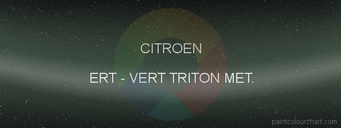 Citroen paint ERT Vert Triton Met.