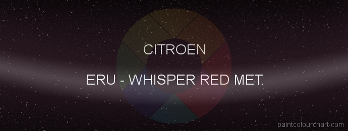 Citroen paint ERU Whisper Red Met.