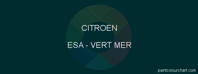 Citroen paint ESA Vert Mer