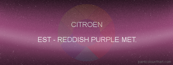Citroen paint EST Reddish Purple Met.
