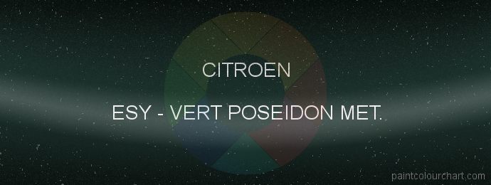 Citroen paint ESY Vert Poseidon Met.