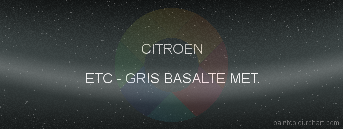 Citroen paint ETC Gris Basalte Met.