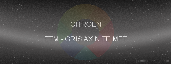 Citroen paint ETM Gris Axinite Met.