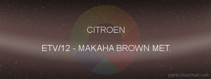 Citroen paint ETV/12 Makaha Brown Met.