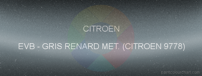 Citroen paint EVB Gris Renard Met. (citroen 9778)