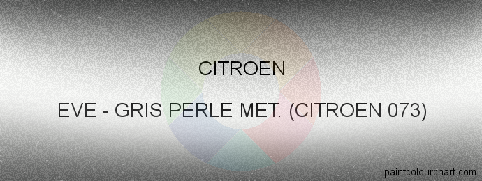 Citroen paint EVE Gris Perle Met. (citroen 073)