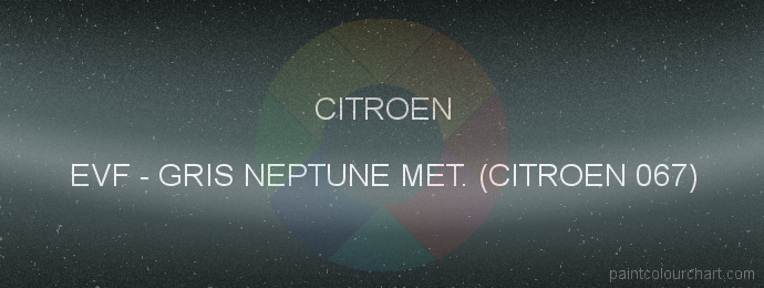 Citroen paint EVF Gris Neptune Met. (citroen 067)