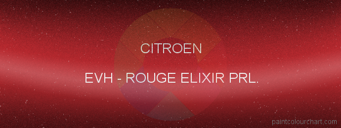 Citroen paint EVH Rouge Elixir Prl.