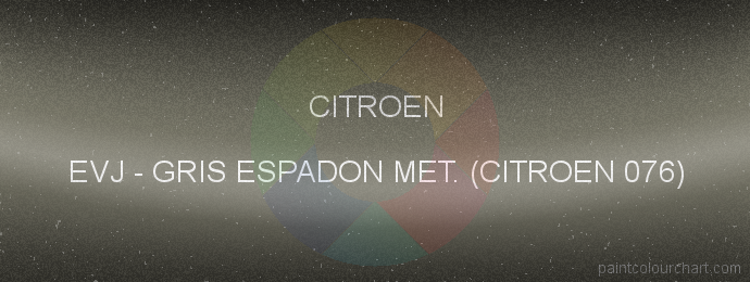 Citroen paint EVJ Gris Espadon Met. (citroen 076)