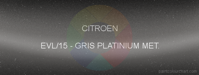 Citroen paint EVL/15 Gris Platinium Met.