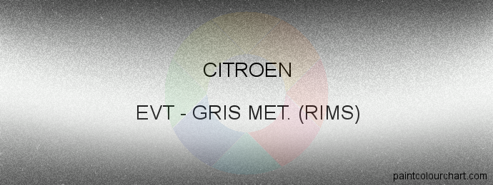 Citroen paint EVT Gris Met. (rims)