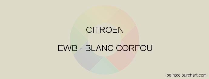 Citroen paint EWB Blanc Corfou