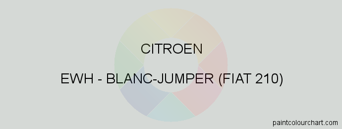 Citroen paint EWH Blanc-jumper (fiat 210)