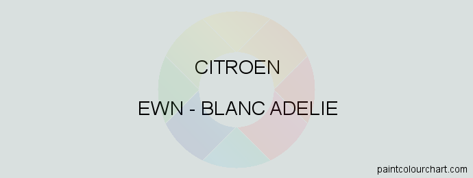 Citroen paint EWN Blanc Adelie