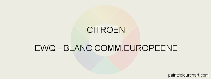 Citroen paint EWQ Blanc Comm.europeene