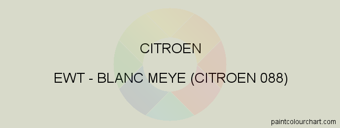 Citroen paint EWT Blanc Meye (citroen 088)