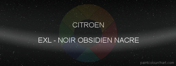 Citroen paint EXL Noir Obsidien Nacre