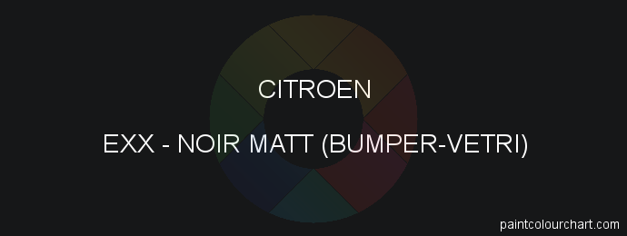 Citroen paint EXX Noir Matt (bumper-vetri)
